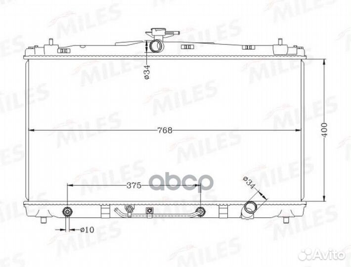 Радиатор toyota camry 2.5 A/T 11-16 acrb533 Miles