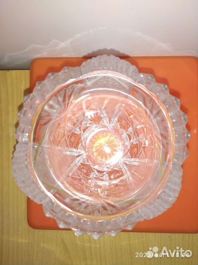 Ваза для цветов хрустальная 13 см