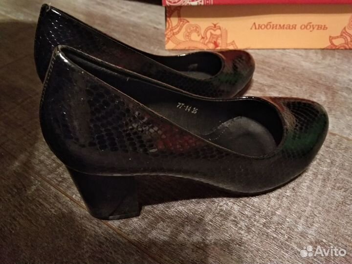 Туфли чёрные, размер 35