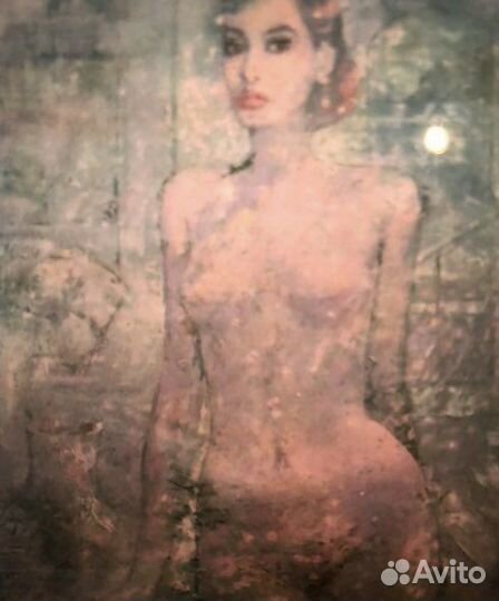 Картина авторская большая обнаженная женщина