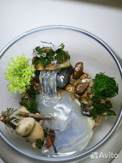 Подарок, сувенир микромир/флорариум/водопад
