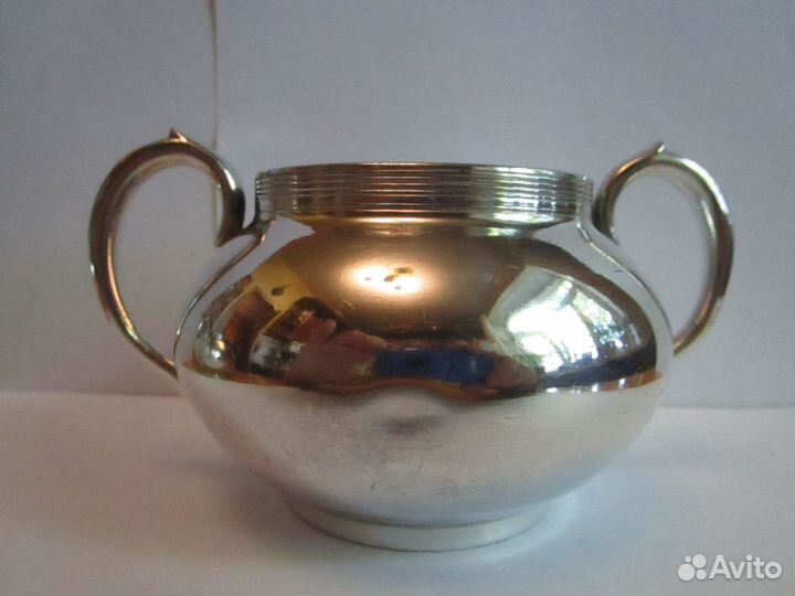 Посеребрение сахарница клеймо Англия винтаж