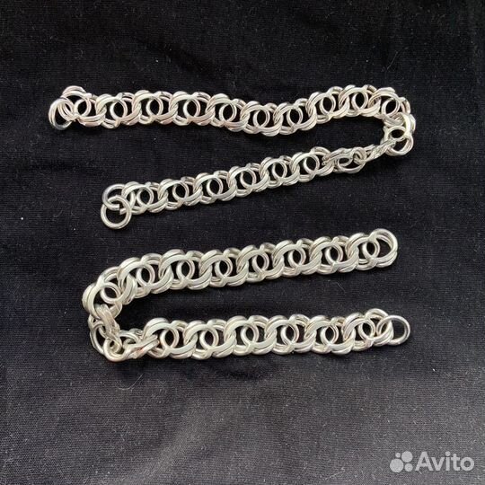 Серебряный браслет 2 штука