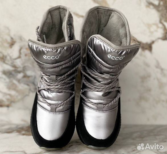 Дутики угги ботинки сапожки женские зимние Ecco