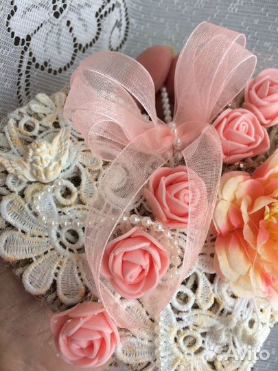 Винтажные сердечки - валентинки