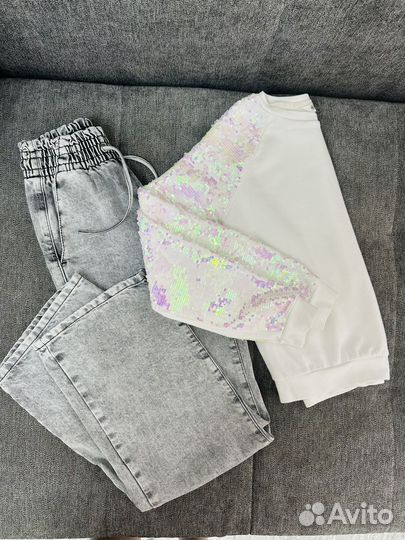 Вещи пакетом на девочку 146 152