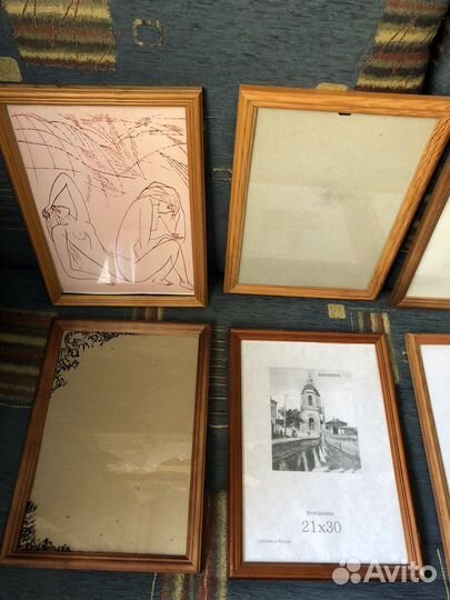 Фоторамки деревянные 20 штук