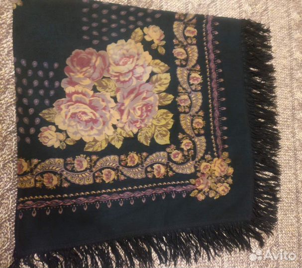 Павловопосадский платок шерсть