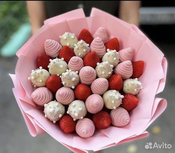 Букет из клубники в шоколаде