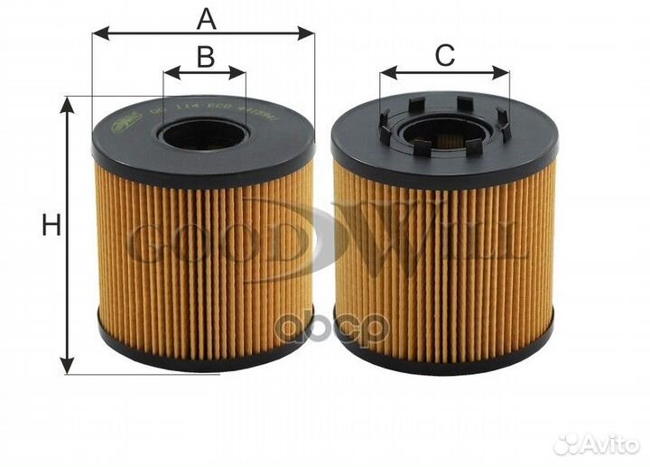 Фильтр масляный двигателя nissan, opel, renault