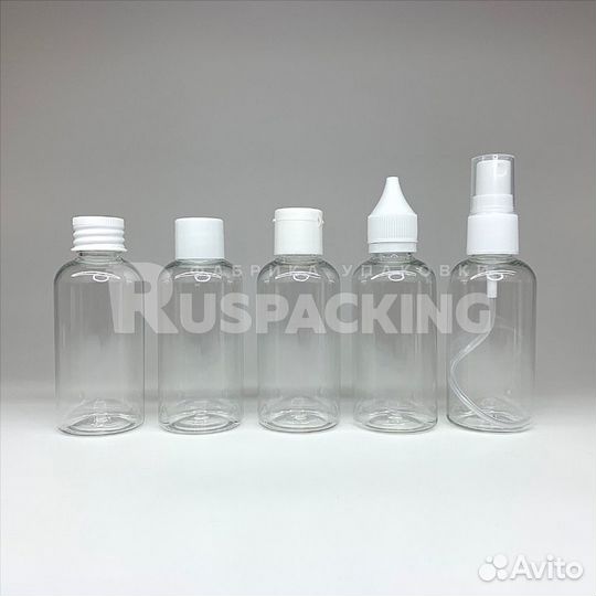 Флакон пэт 60мл с распылителем флип-топ крышкой