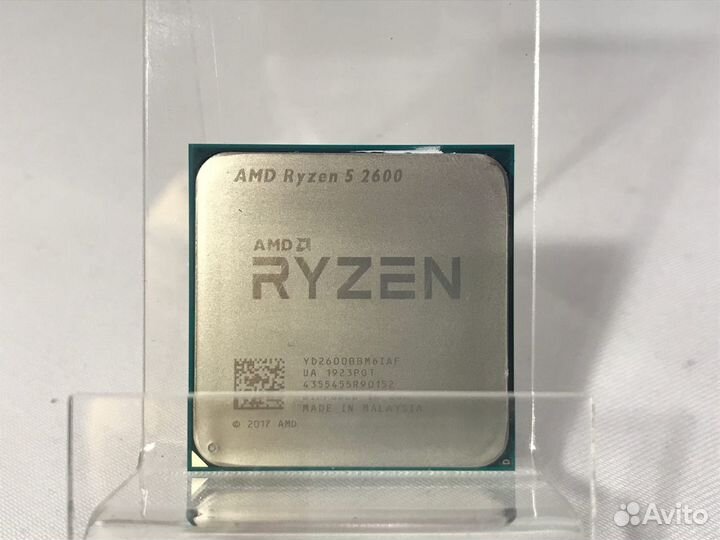 Процессор AMD Ryzen 5 2600: 6 / 12 потоков, AM4