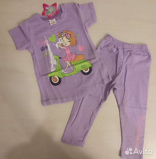 Футболка с лосинами для девочки