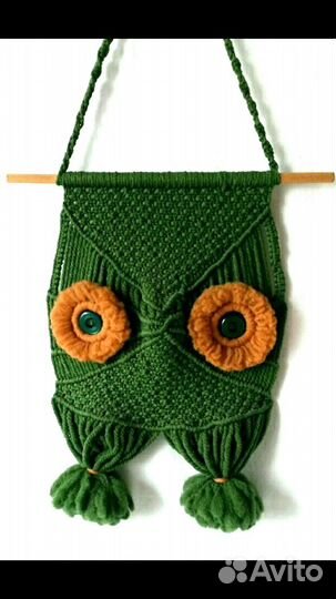 Панно Сова, макраме