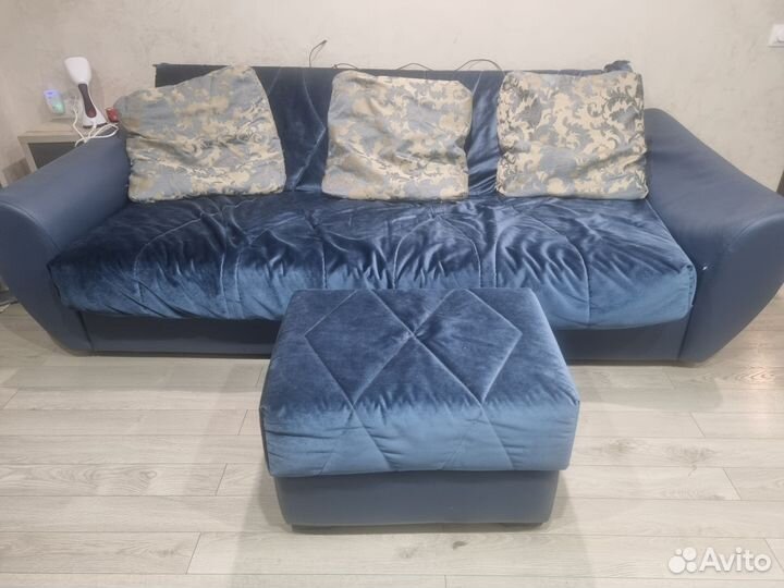 Диван + пуф Аскона, б/у