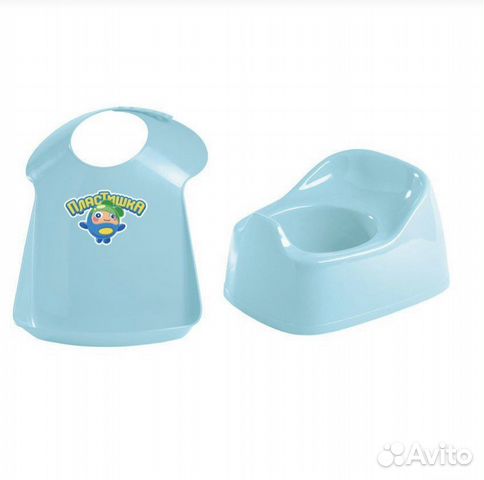 Горшок детский + нагрудник