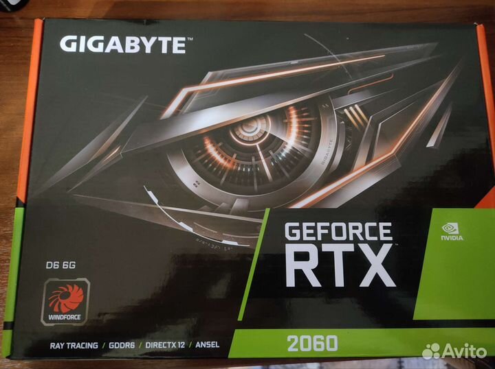 Видеокарта gigabyte GeForce RTX 2060 6G