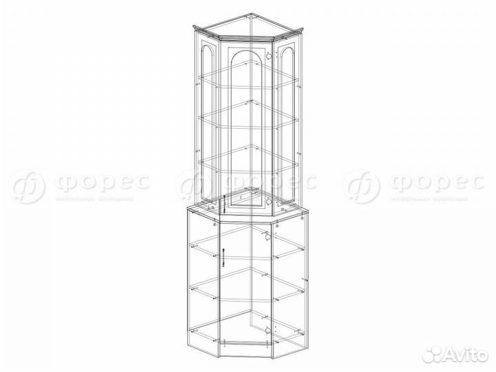 Буфет Вероника угловой