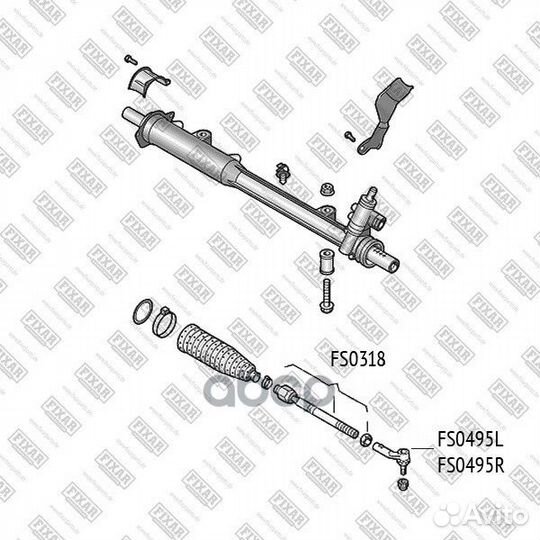 Тяга рулевая левая/правая audi Q7 06-porsche Ca