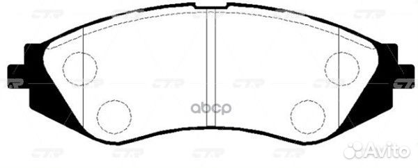 Колодки тормозные дисковые передние Daewoo Lega