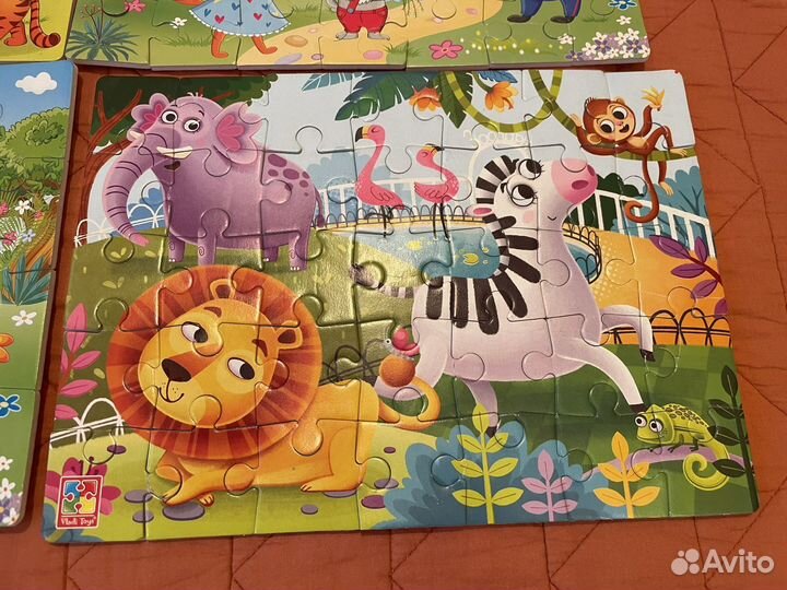 Пазлы мягкие детские 4 шт