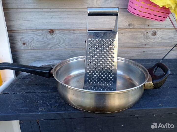 Сковорода сотейник нержавейка+ терка