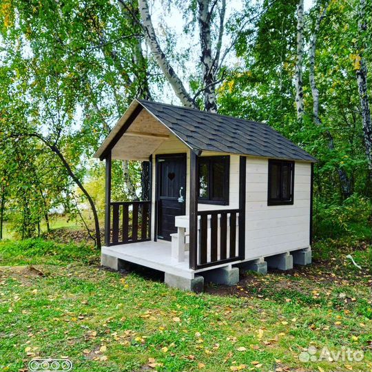 Детский игровой домик из дерева