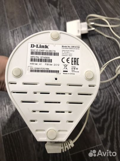 Wifi роутер D-link DIR-615a рабочий