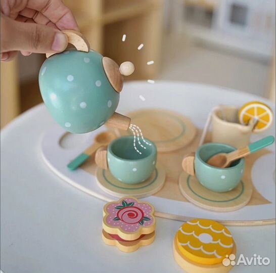 Детский Чайный набор деревянный