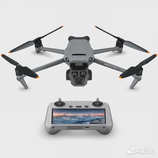 Квадрокоптер DJI Mavic 3 Pro (RC) (Серый)