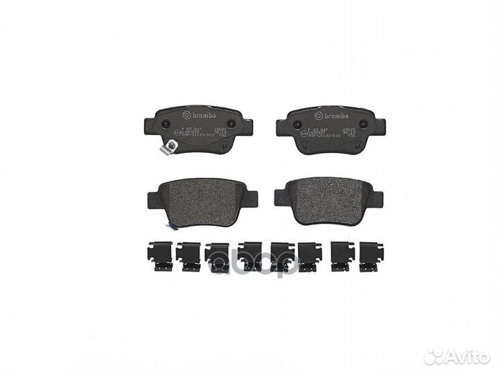 P83047 1047 02D2239M-01 колодки дисковые з T