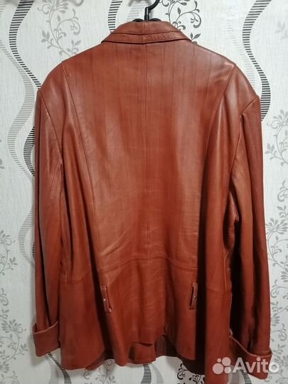 Куртка-пиджак кожаная женская