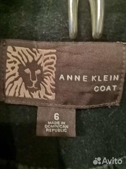 Чёрное пальто Anne Klein, 44-46