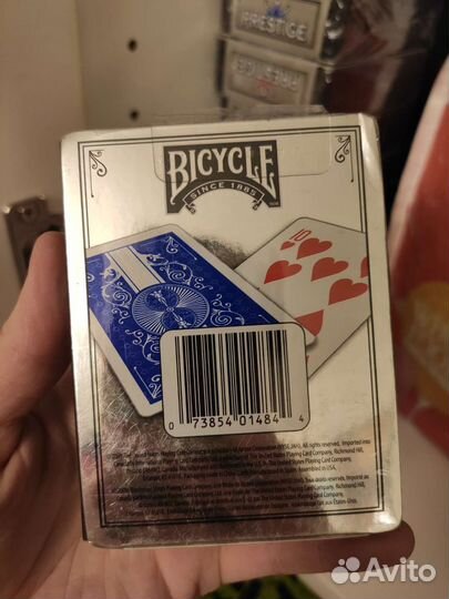 Игральные карты Bicycle Prestige красные и синие