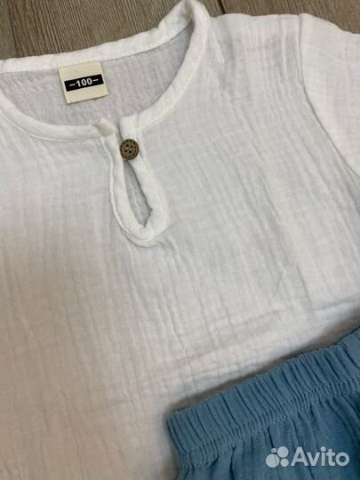 Муслиновый костюм 86-92-98