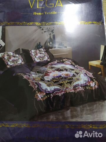 Постельное белье евро vega ткань сатин