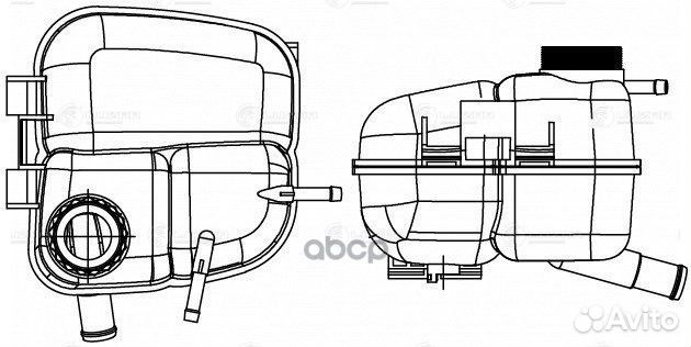 Бачок расширительный системы охлаждения Opel As