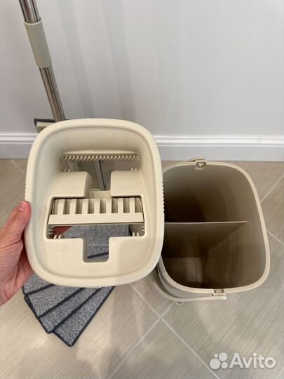 Швабра с отжимом и ведром для мытья полов 9 л