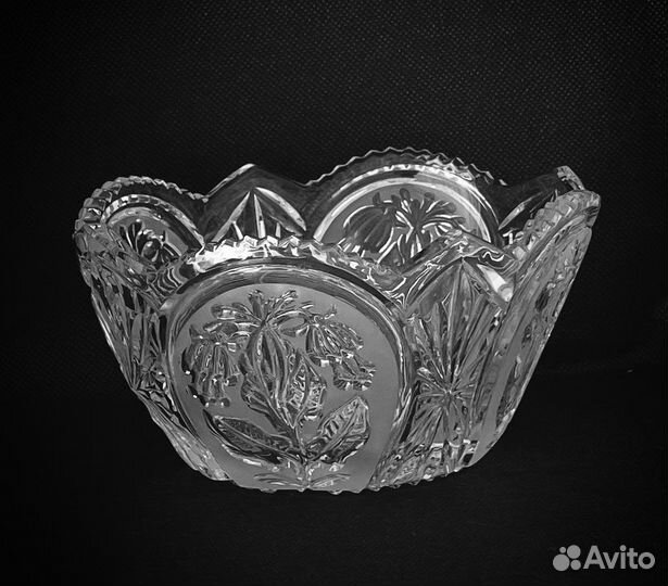 Ваза для конфет хрусталь СССР