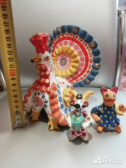 Дымковская игрушка набор из 6 фигурок