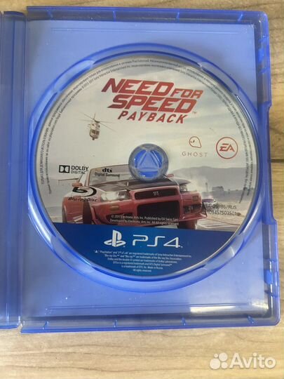 Need for speed payback ps4 диск