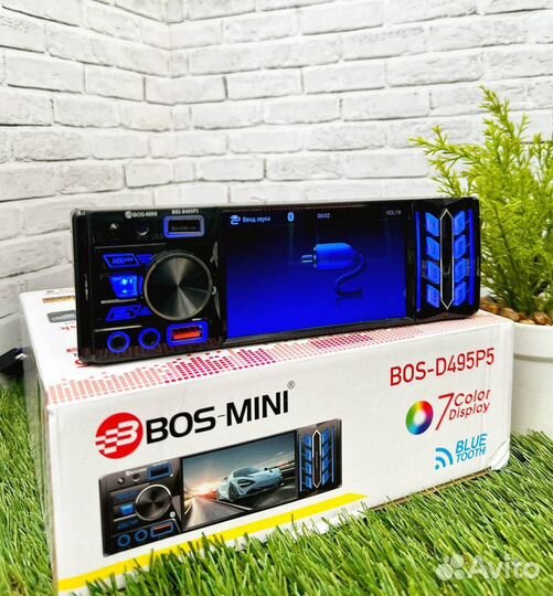 Магнитола 1 din с экраном bos mini арт319