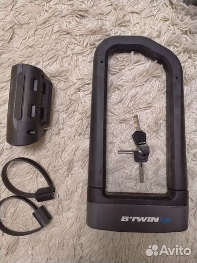 Велосипедный противоугонный замок B.Twin 920, U-об