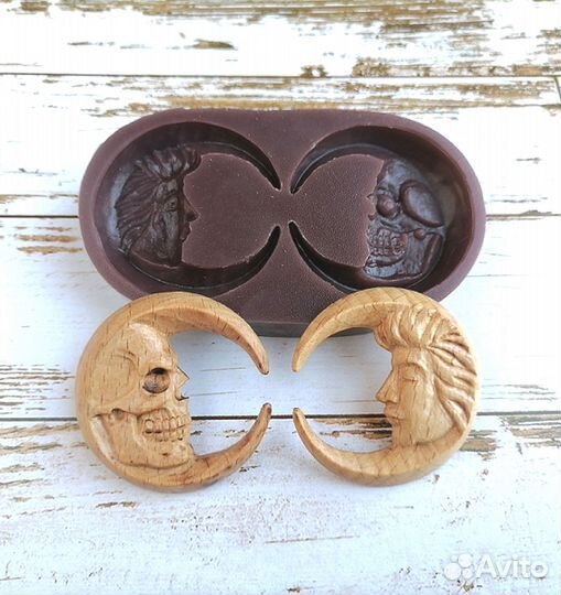 Силиконовые формы два месяца для кулонов кабошонов