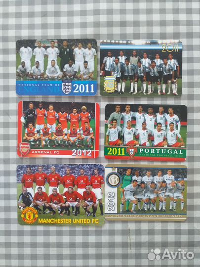 Календарики футбол