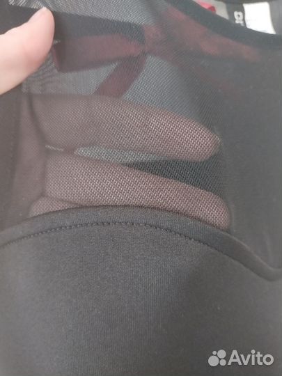 Платье с прозрачными вставками