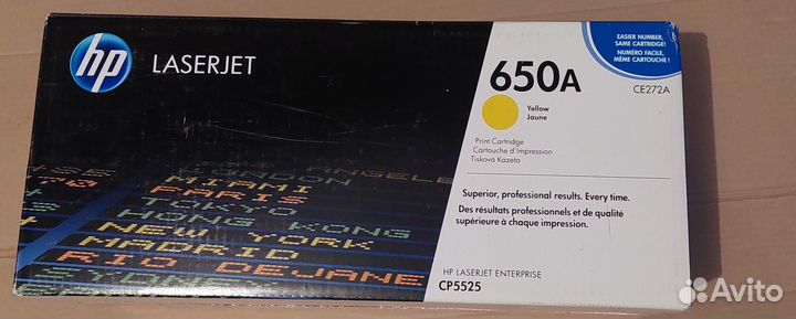 Картридж LaserJet 650 A CE 272А оригинал