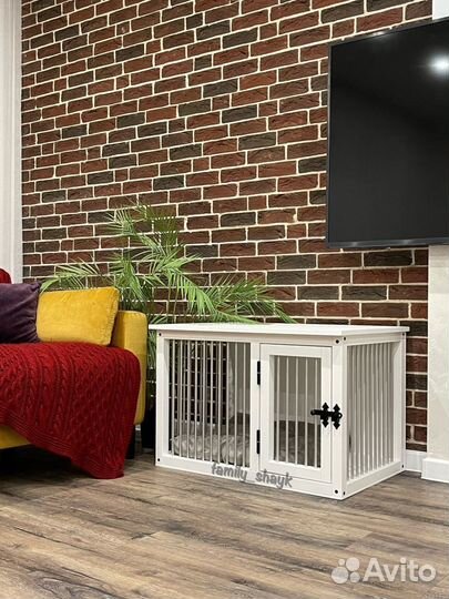 Интерьерная клетка-тумба для собак