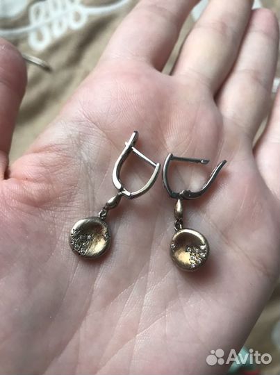 Серьги серебро 925