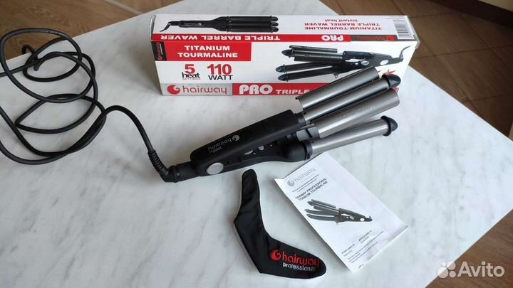 Плойка тройная волна